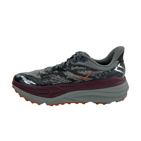 Hoka One One Stinson 7 Trail Running Shoes Mens Size 10 D Castlerock Cabernet - Picture 5 of 10